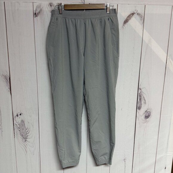 The North Face Women’s Joggers Medium Light Gray Zip Pockets EUC - Picture 1 of 12